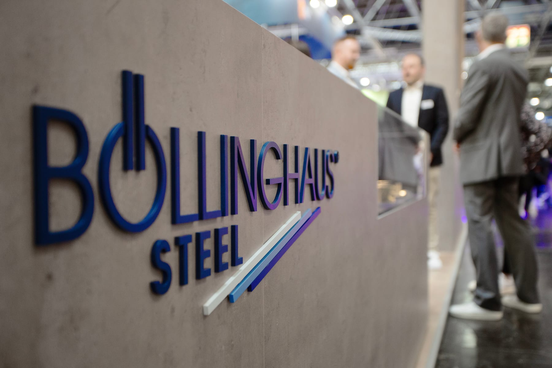 Messestand Böllinghaus Steel, Aufbau durch Messebau Holubec