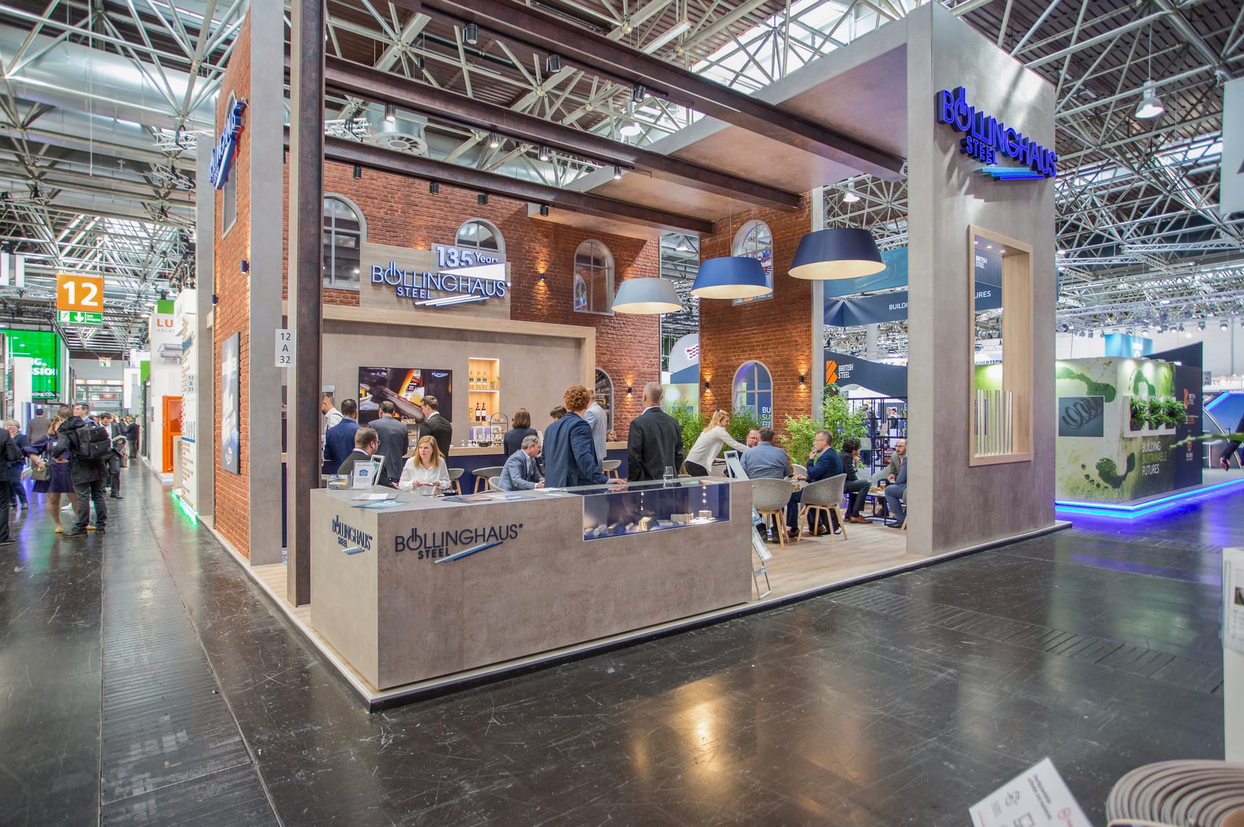 Messestand Böllinghaus Steel
